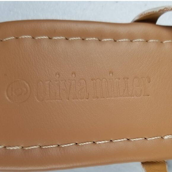 Olivia Miller White Blue Beads Baubles Studded Strappy Sandals Lovely Size 6 - Picture 3 of 4